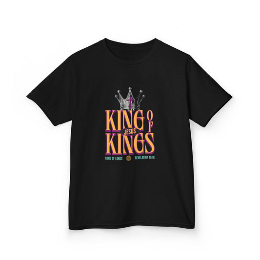 Jesus King of Kings Kids T-Shirt — Faith-Based Christian Tee for Children