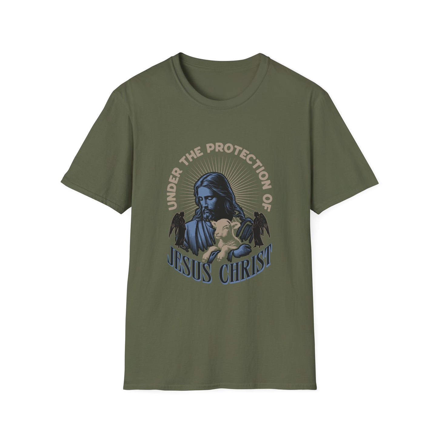 Christian T-Shirt: Under the Protection of Jesus Christ