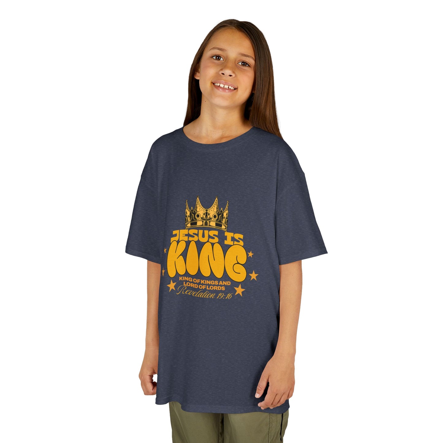 Kids T-Shirt — "King of Kings and Lord of Lords" Christian Tee