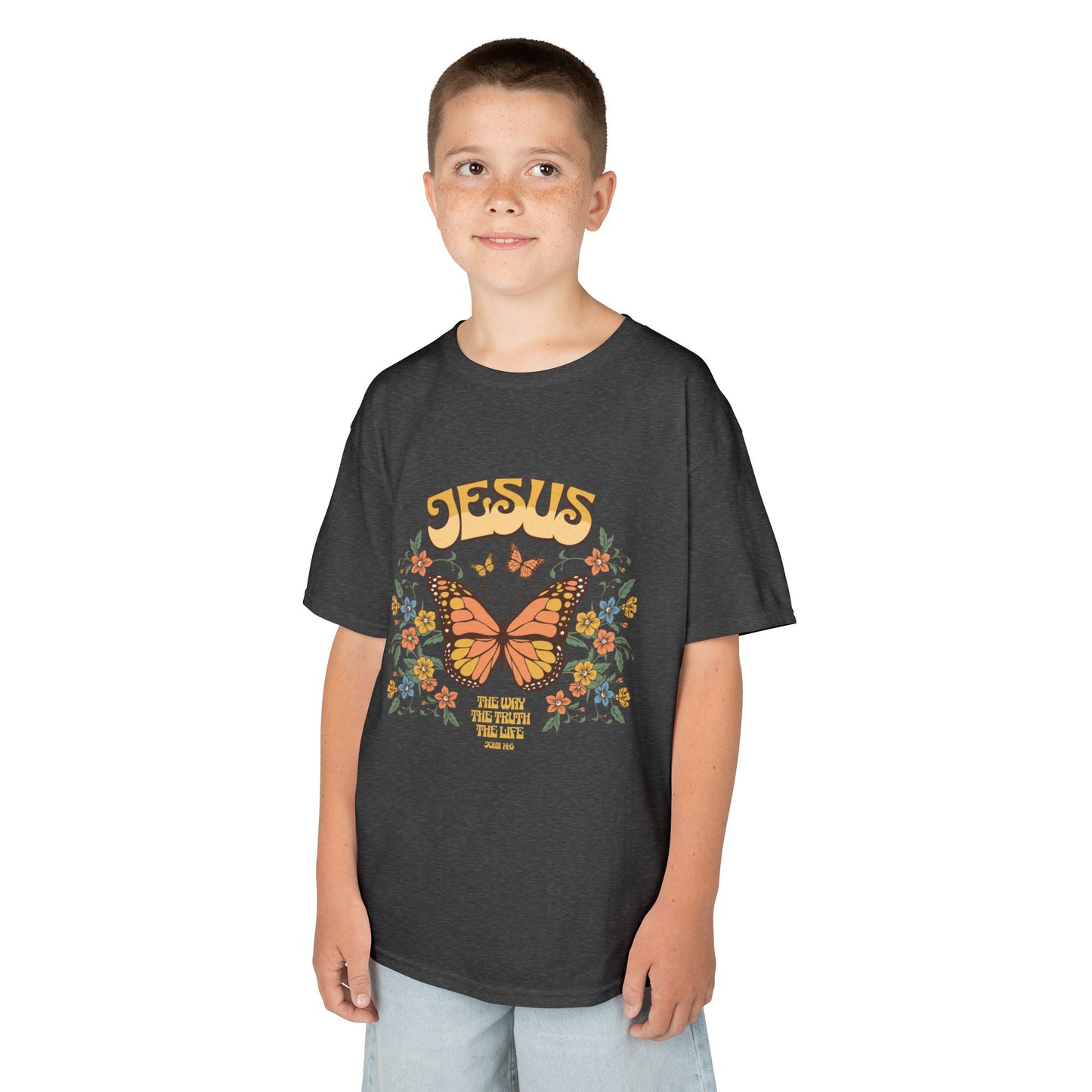 Kids John 14:6 T-Shirt – "Jesus The Way The Truth The Life"