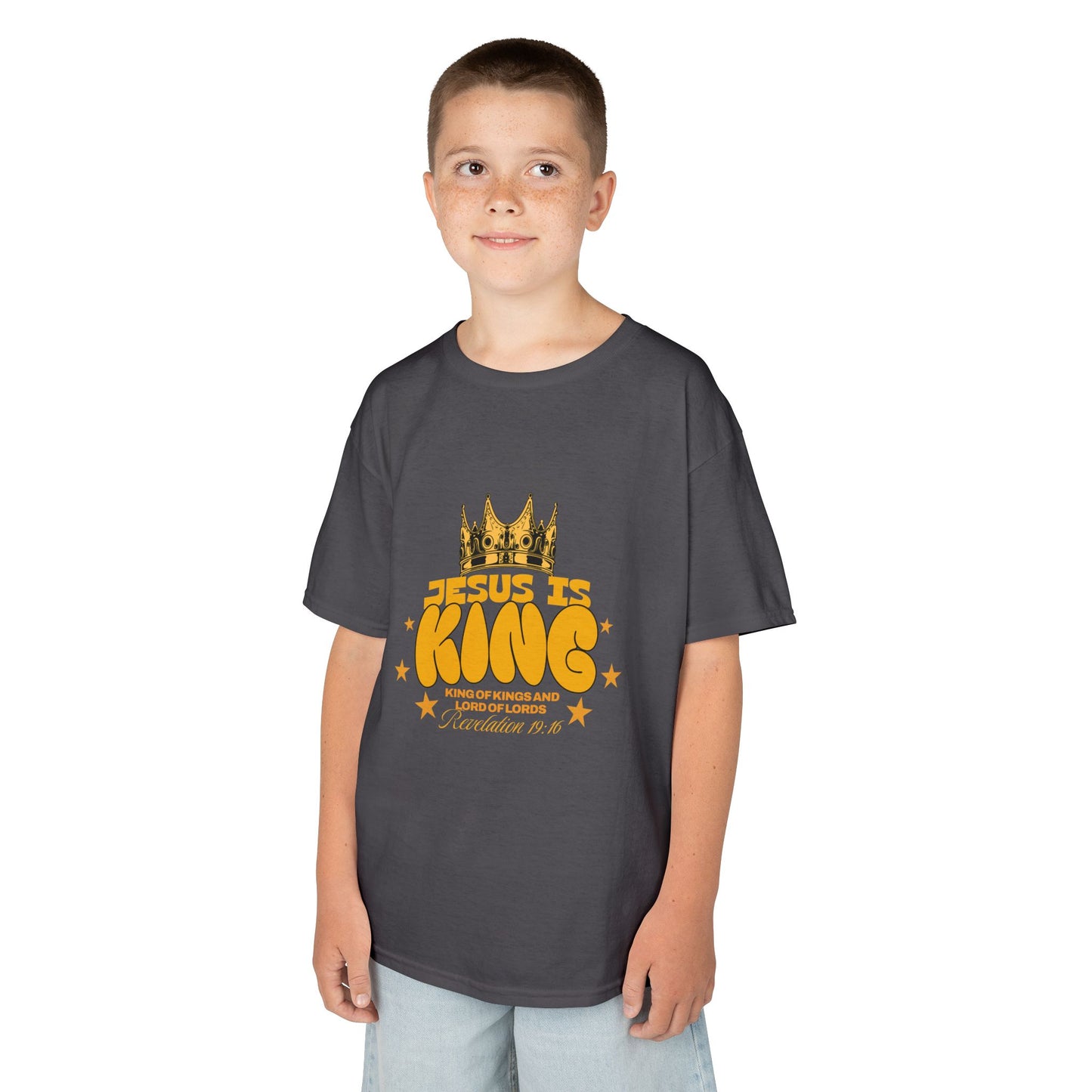 Kids T-Shirt — "King of Kings and Lord of Lords" Christian Tee