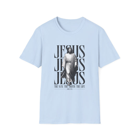 Christian T-Shirt: Jesus "The Way The Truth The Life" John 14:6