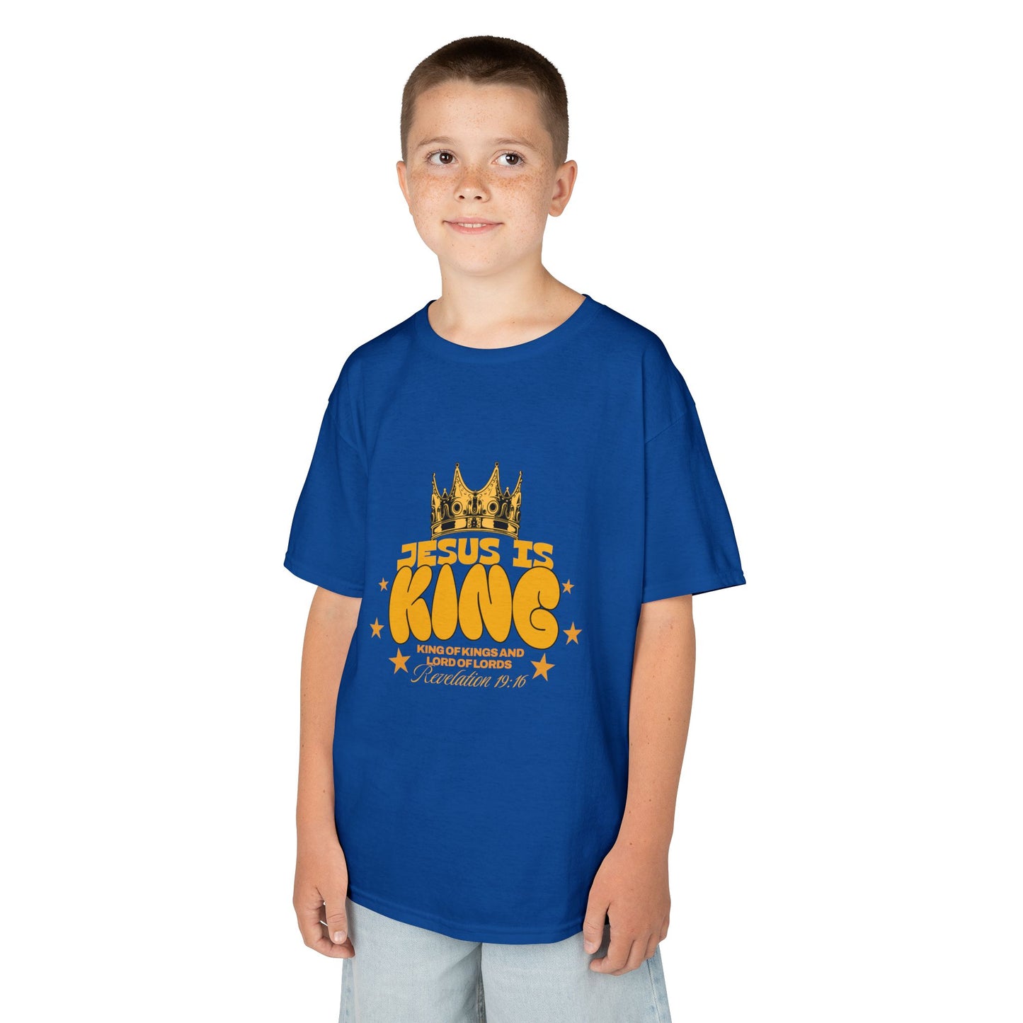 Kids T-Shirt — "King of Kings and Lord of Lords" Christian Tee