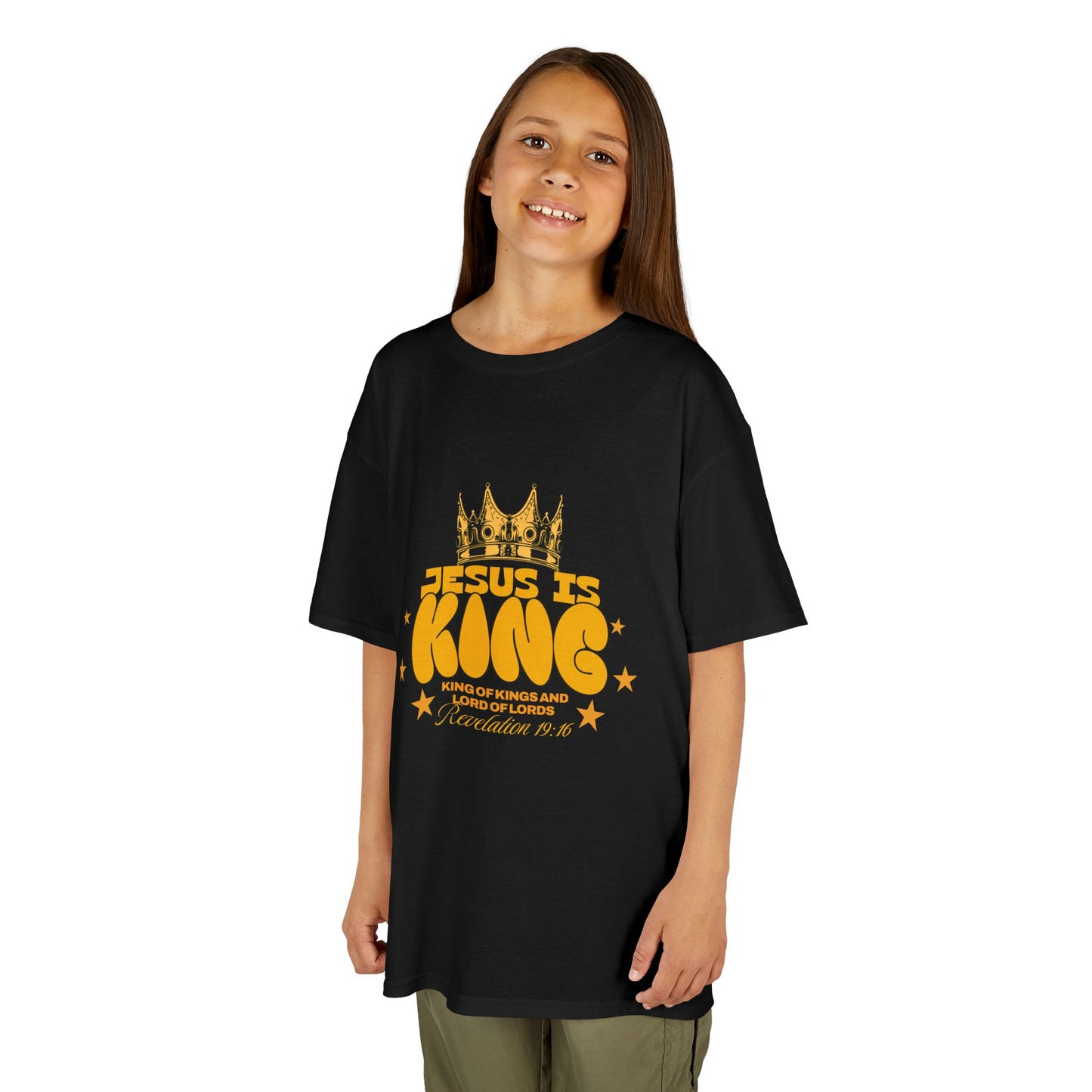 Kids T-Shirt — "King of Kings and Lord of Lords" Christian Tee