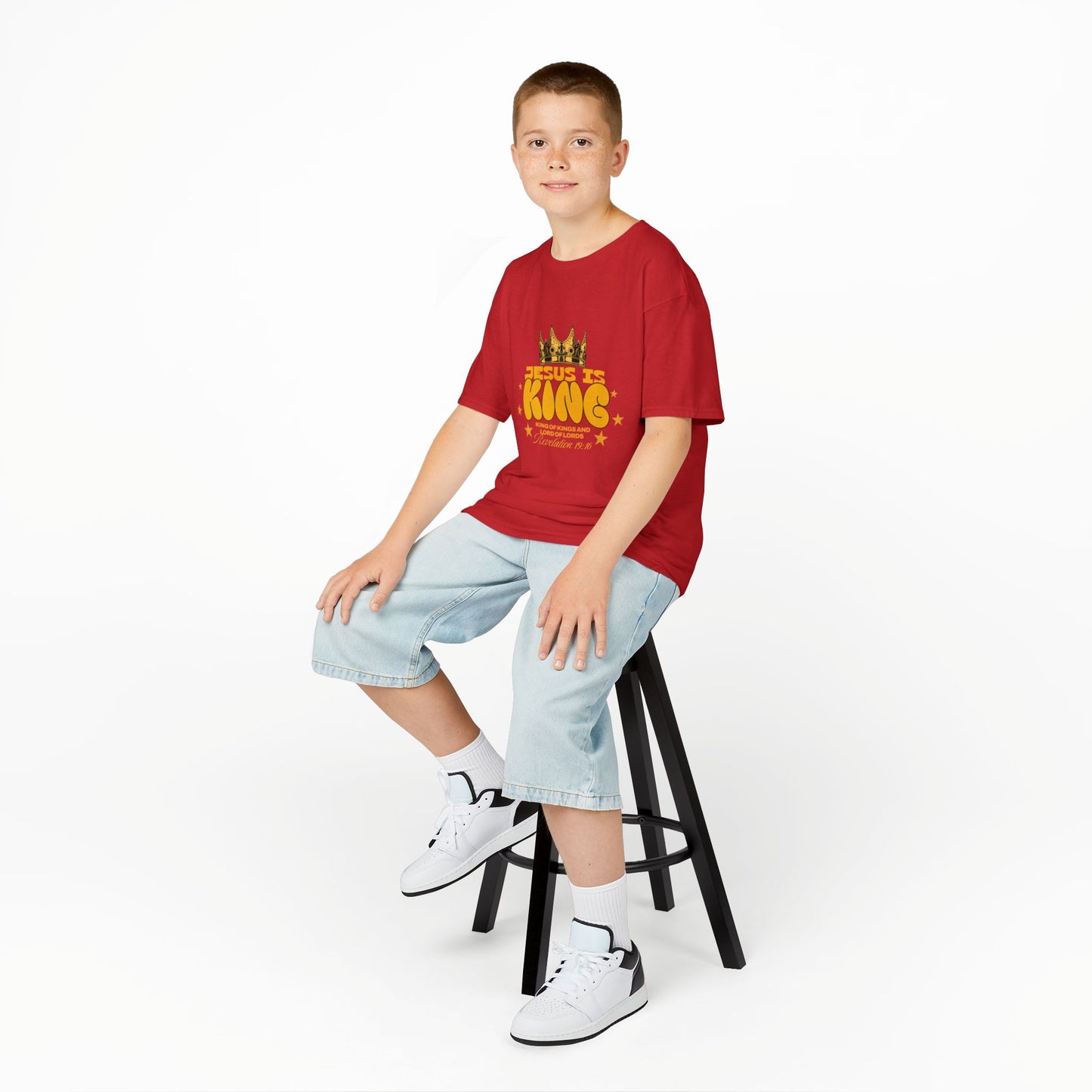 Kids T-Shirt — "King of Kings and Lord of Lords" Christian Tee