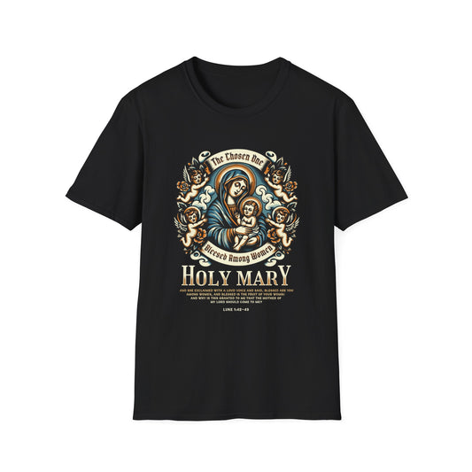 Christian T-Shirt: Holy Mary Chosen Among Women