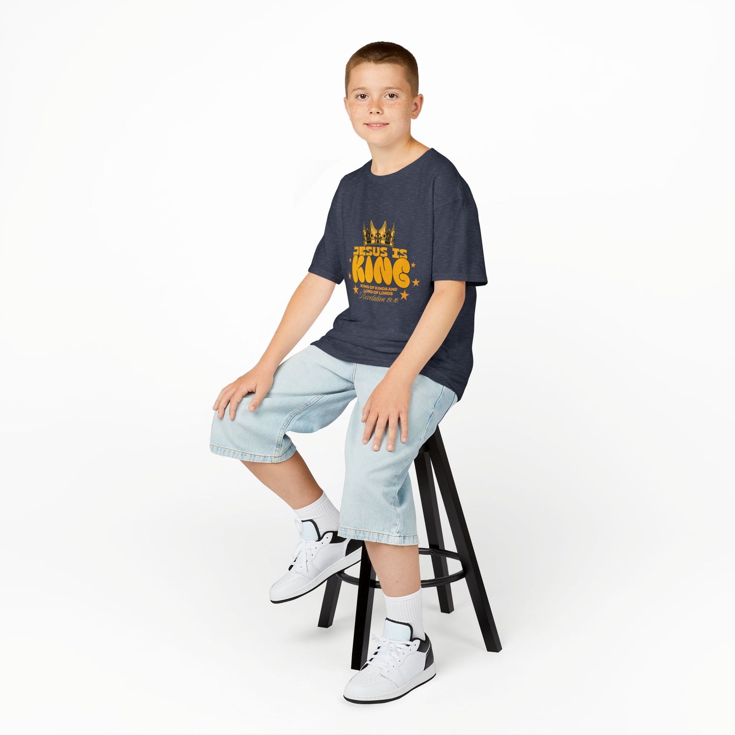 Kids T-Shirt — "King of Kings and Lord of Lords" Christian Tee