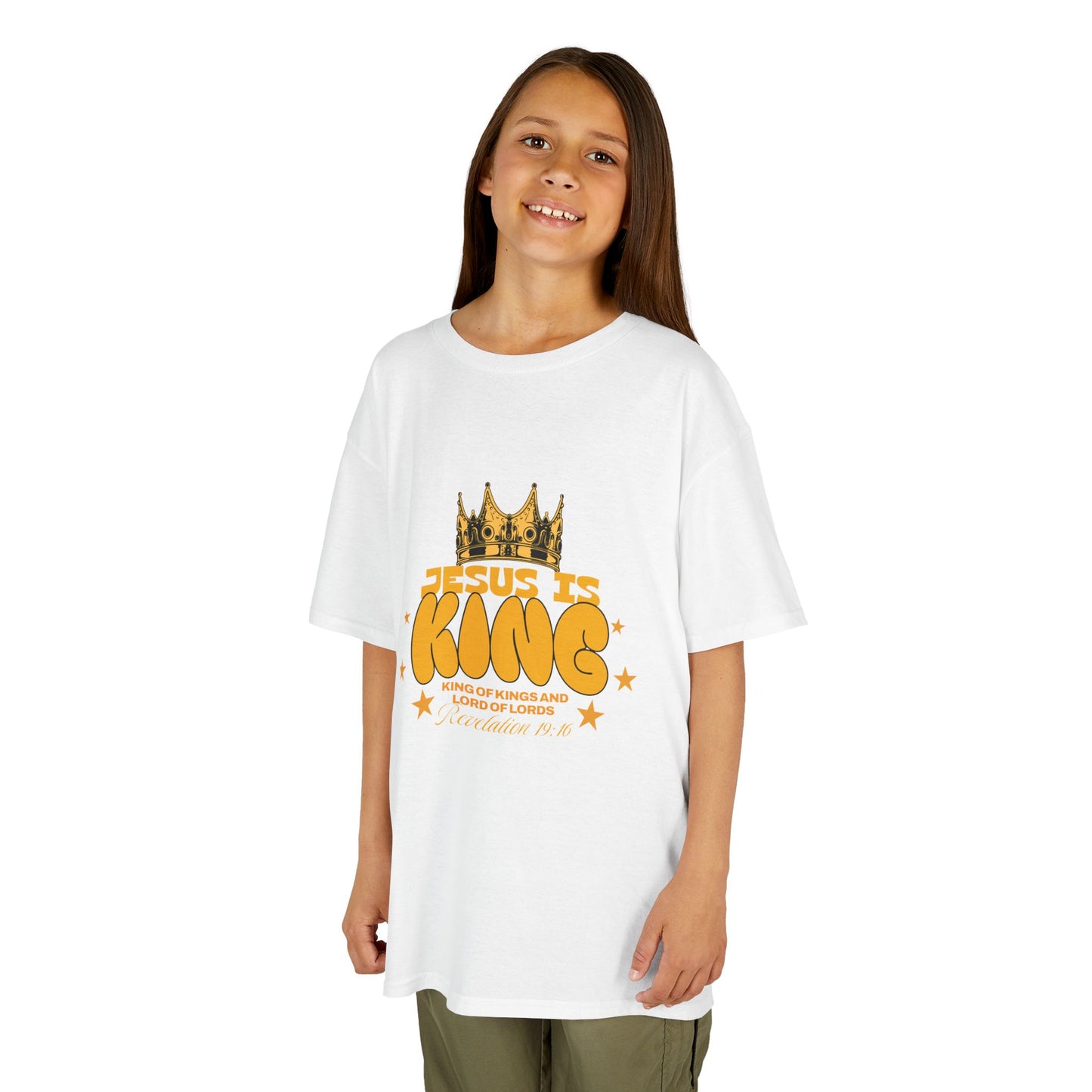 Kids T-Shirt — "King of Kings and Lord of Lords" Christian Tee