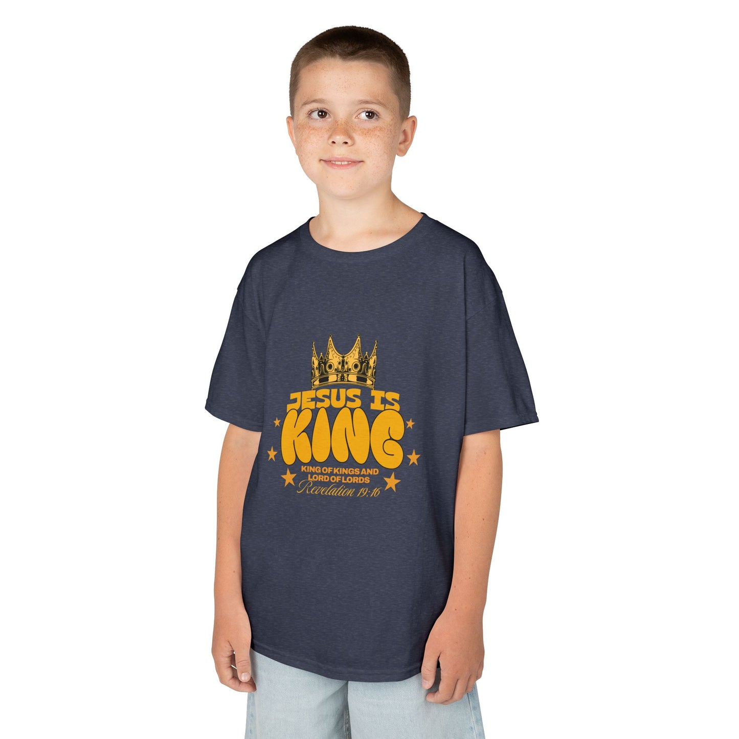 Kids T-Shirt — "King of Kings and Lord of Lords" Christian Tee