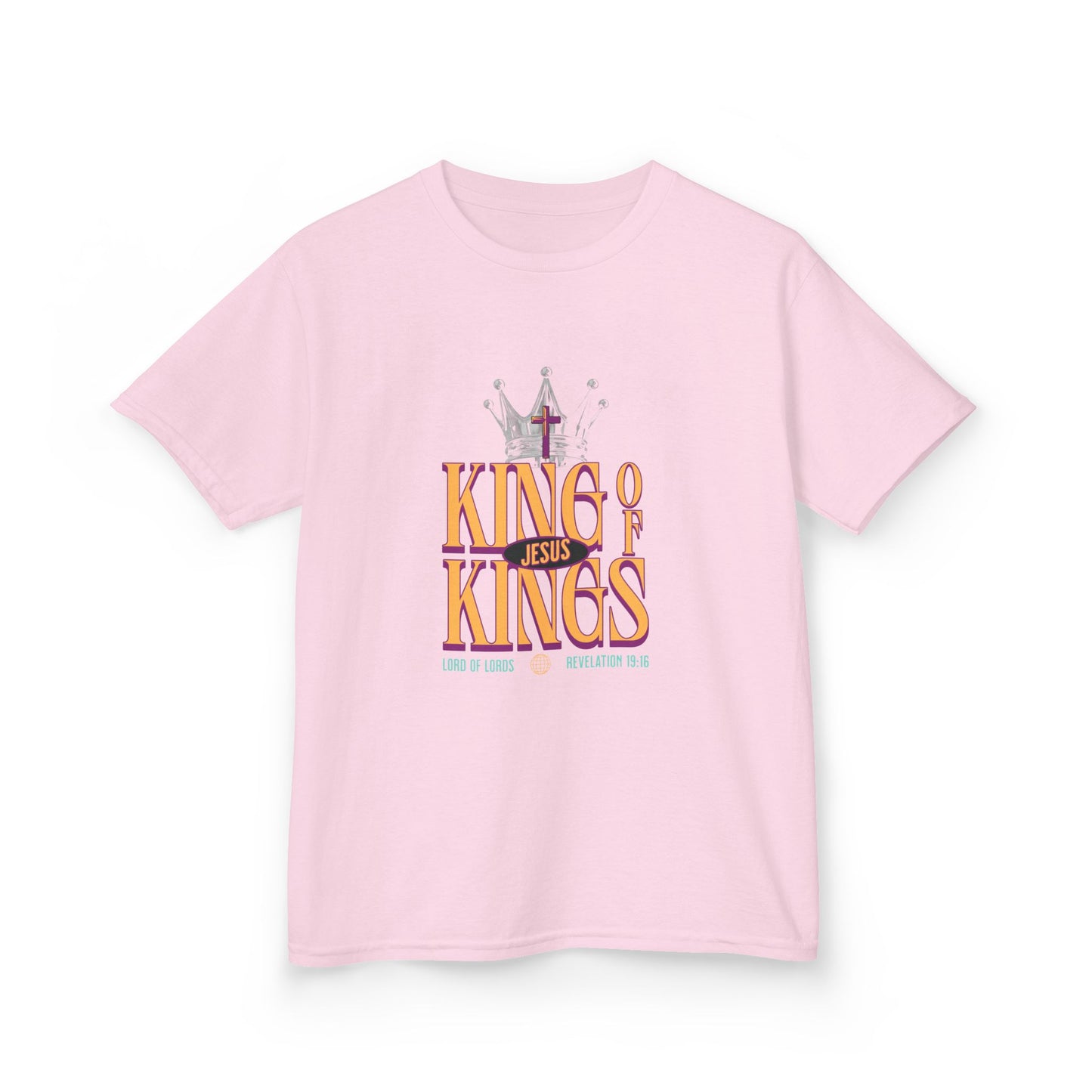 Jesus King of Kings Kids T-Shirt — Faith-Based Christian Tee for Children