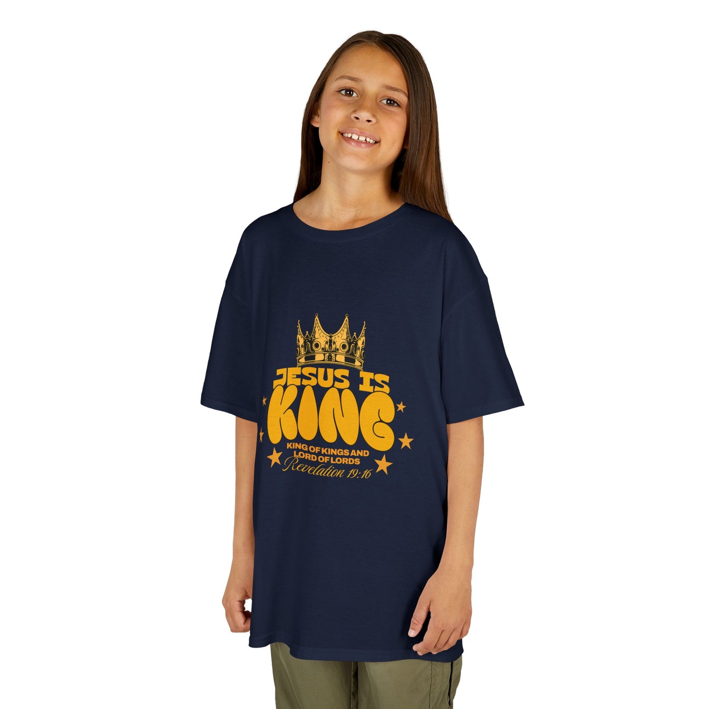 Kids T-Shirt — "King of Kings and Lord of Lords" Christian Tee