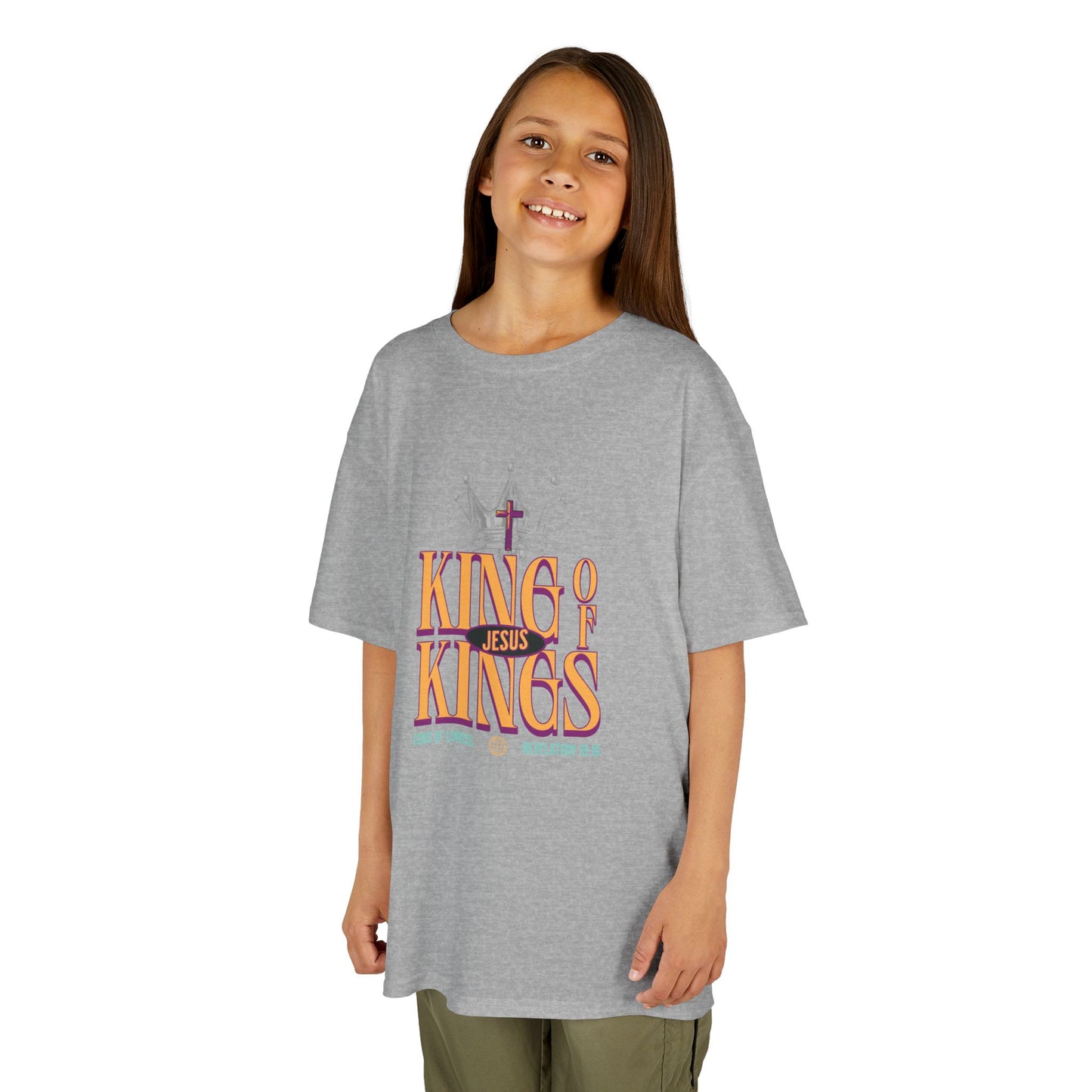 Jesus King of Kings Kids T-Shirt — Faith-Based Christian Tee for Children