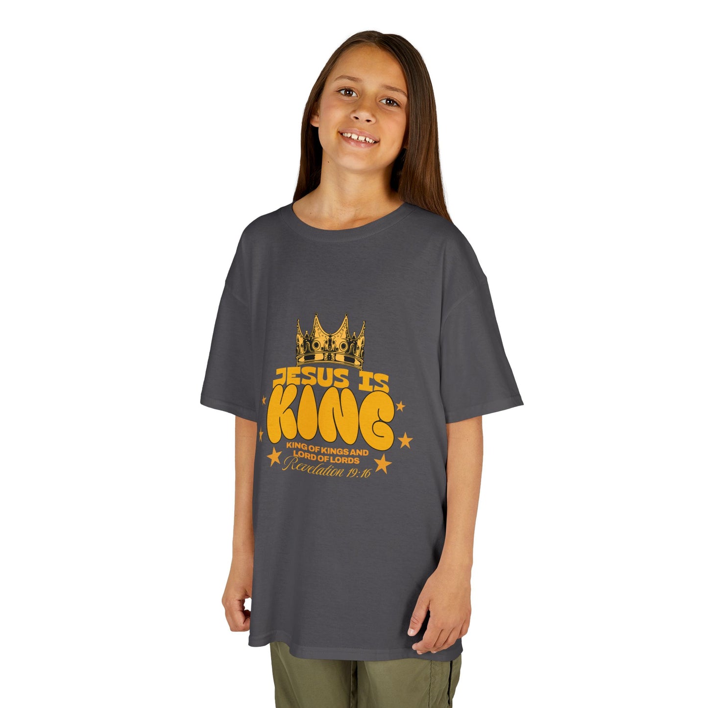 Kids T-Shirt — "King of Kings and Lord of Lords" Christian Tee