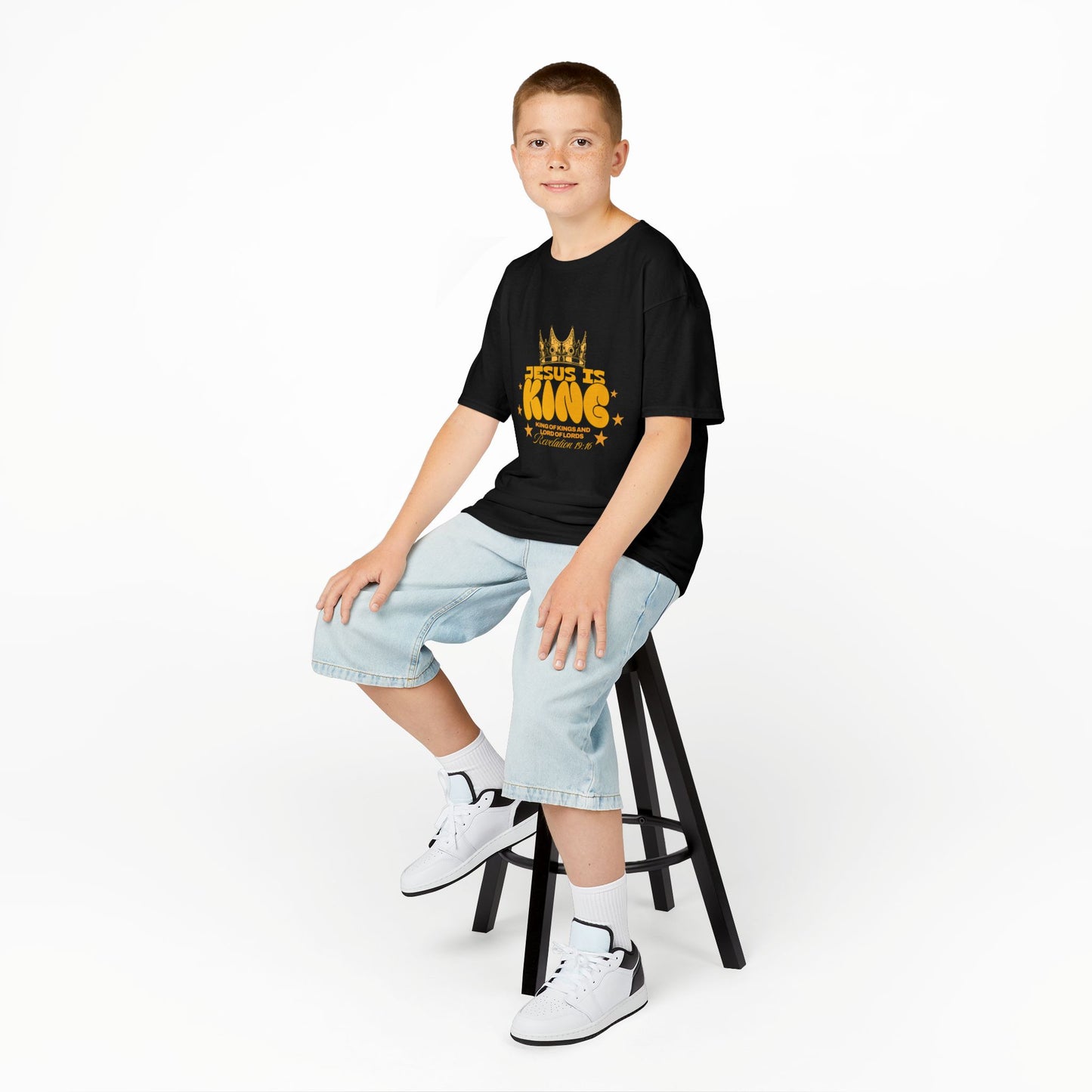 Kids T-Shirt — "King of Kings and Lord of Lords" Christian Tee