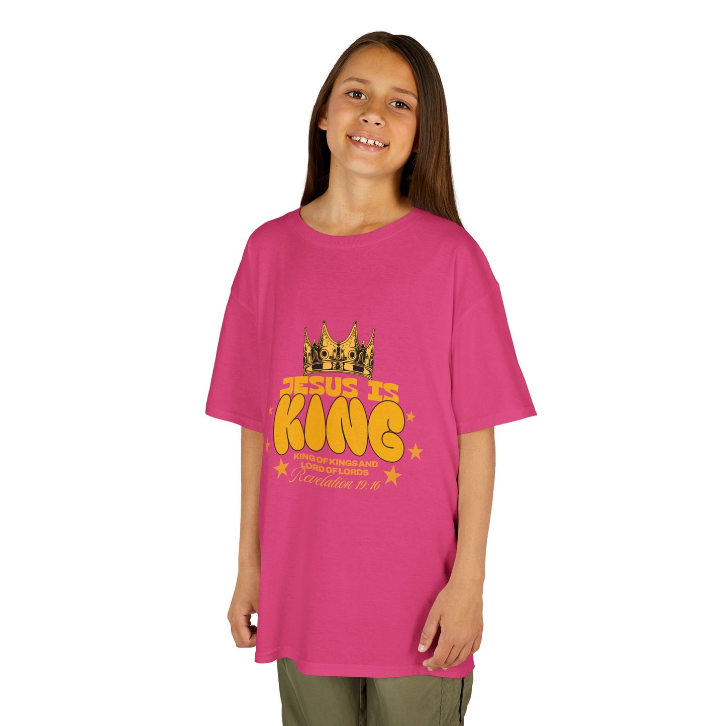 Kids T-Shirt — "King of Kings and Lord of Lords" Christian Tee