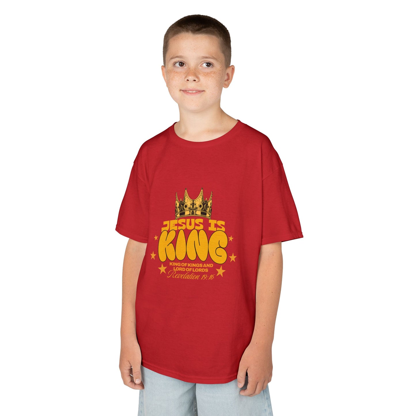 Kids T-Shirt — "King of Kings and Lord of Lords" Christian Tee