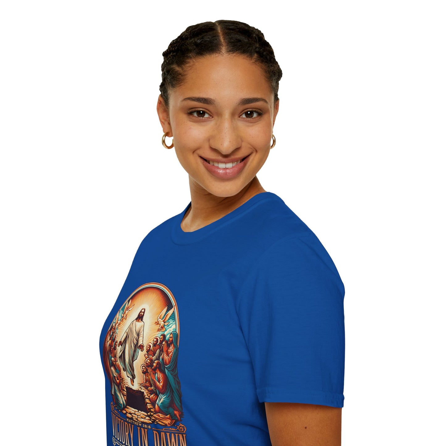 He Is Risen Matthew 28:6 T-Shirt — Easter Christian Faith Tee