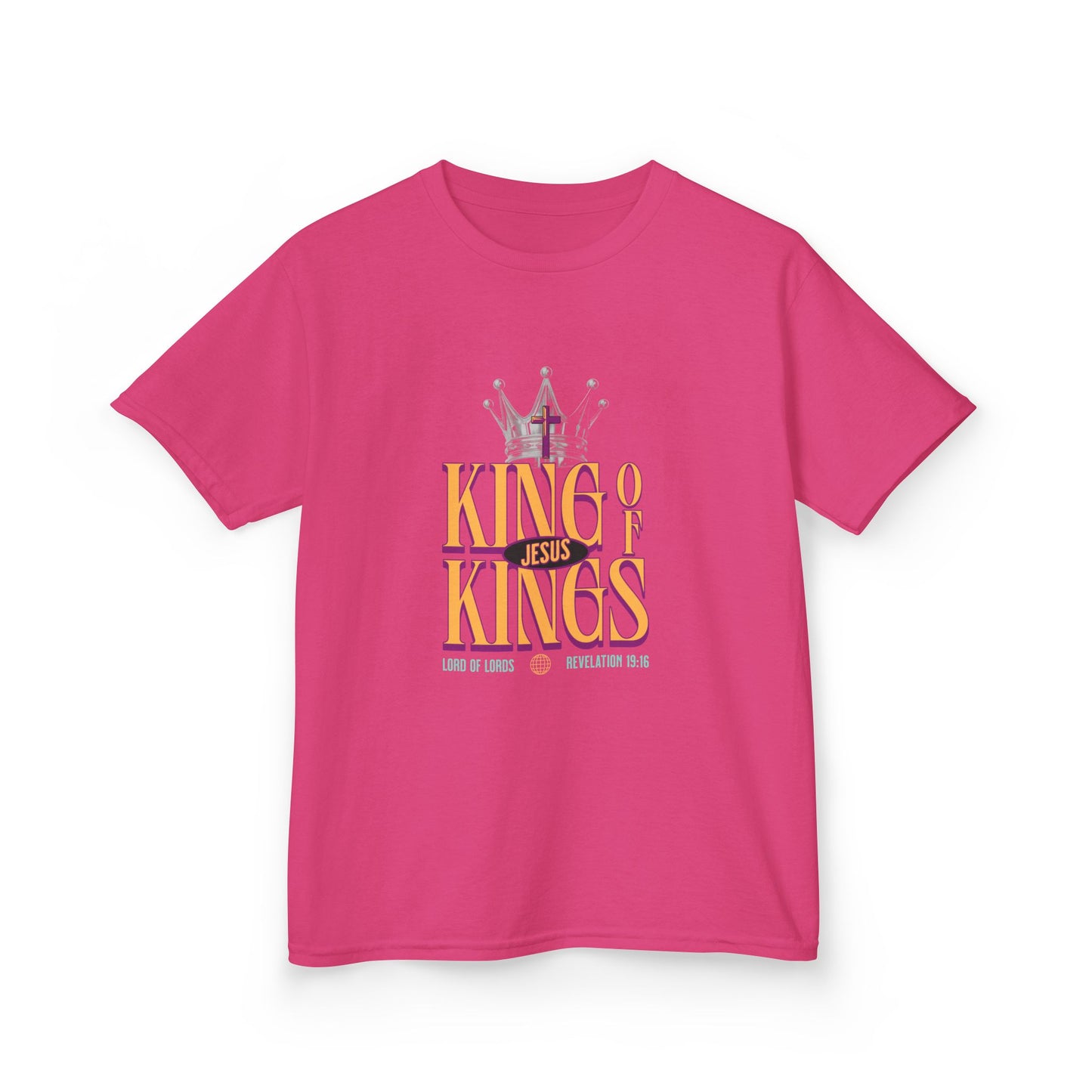 Jesus King of Kings Kids T-Shirt — Faith-Based Christian Tee for Children