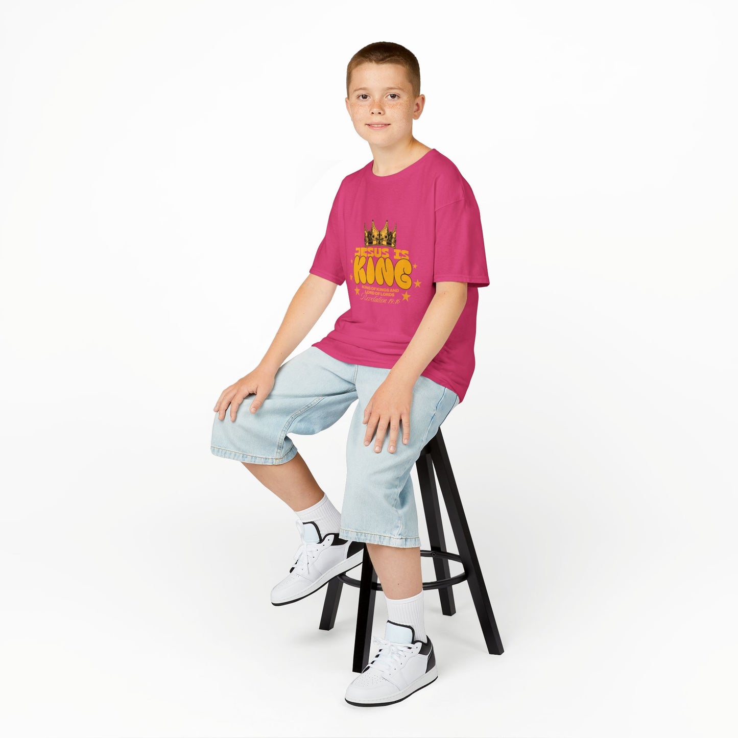 Kids T-Shirt — "King of Kings and Lord of Lords" Christian Tee