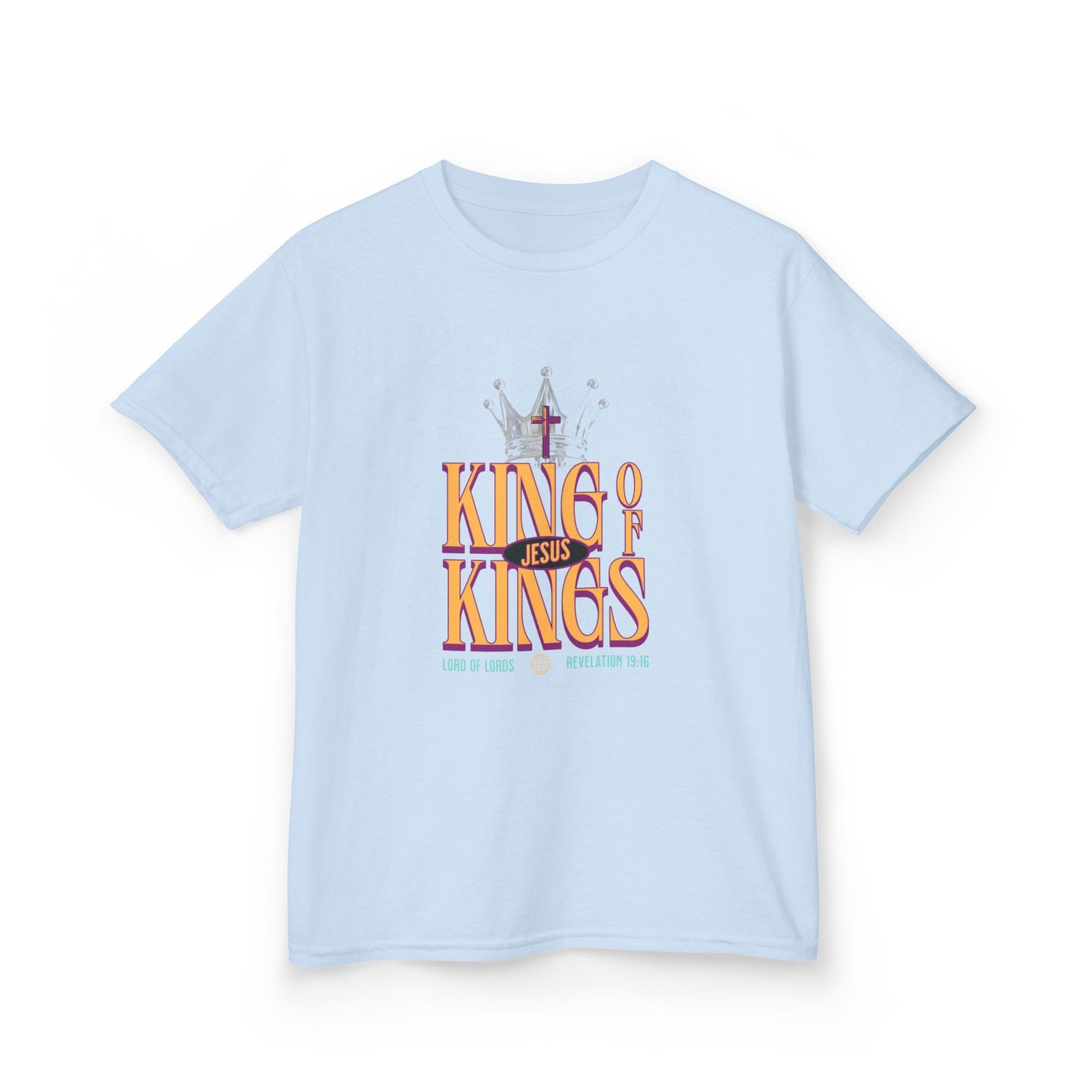 Jesus King of Kings Kids T-Shirt — Faith-Based Christian Tee for Children