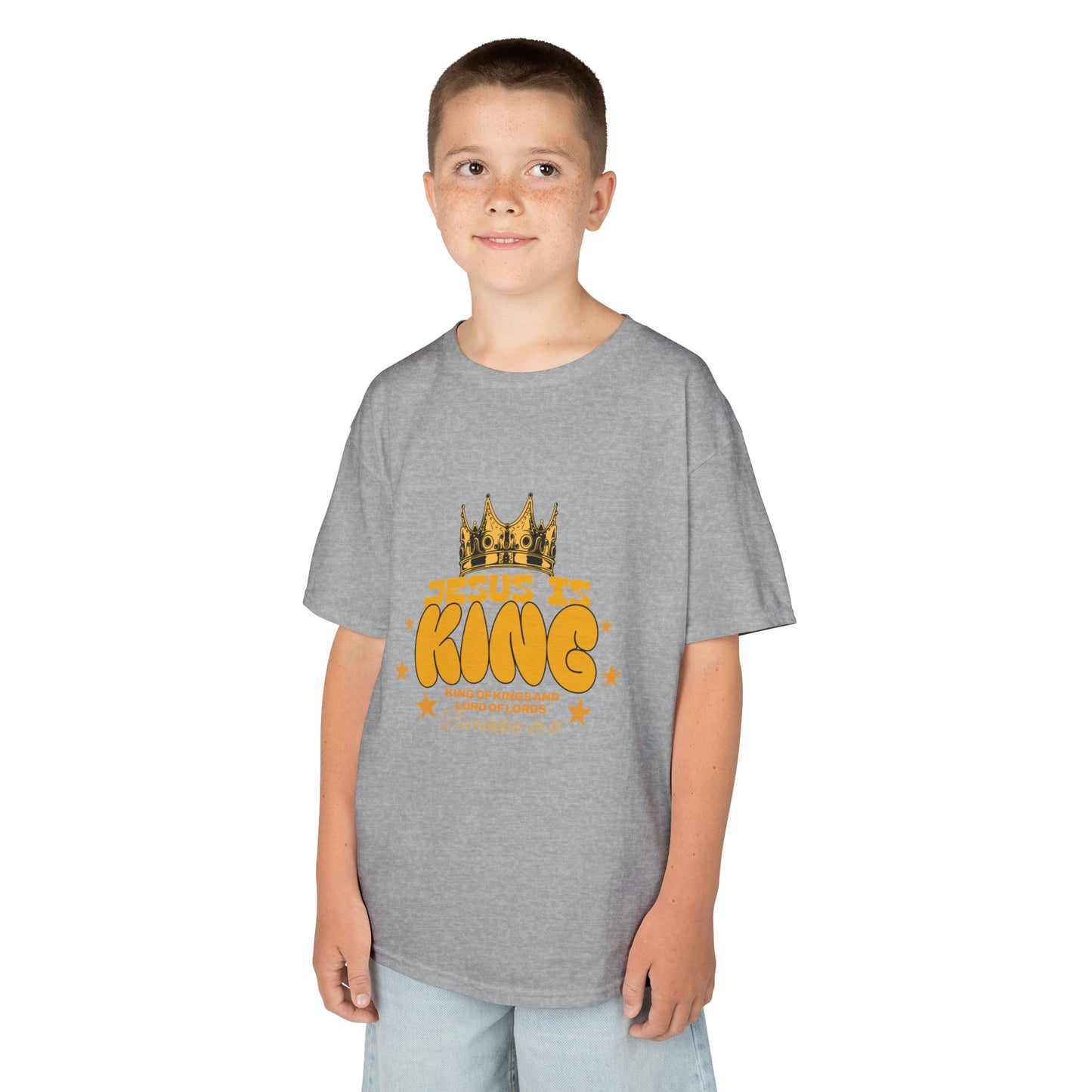 Kids T-Shirt — "King of Kings and Lord of Lords" Christian Tee