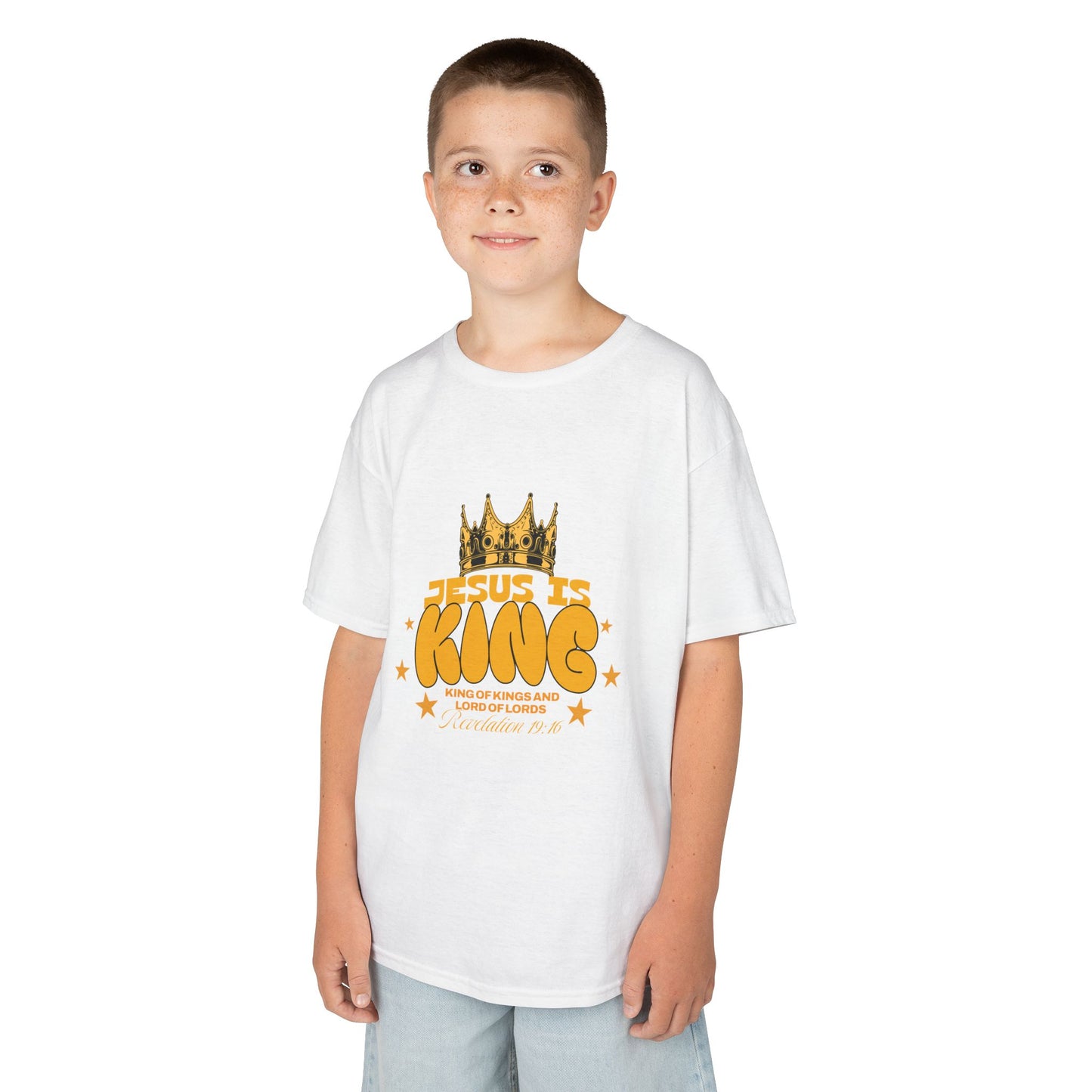 Kids T-Shirt — "King of Kings and Lord of Lords" Christian Tee