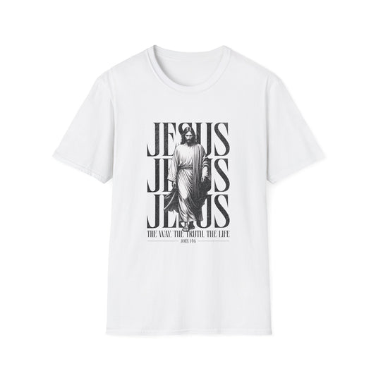 Christian T-Shirt: Jesus "The Way The Truth The Life" John 14:6