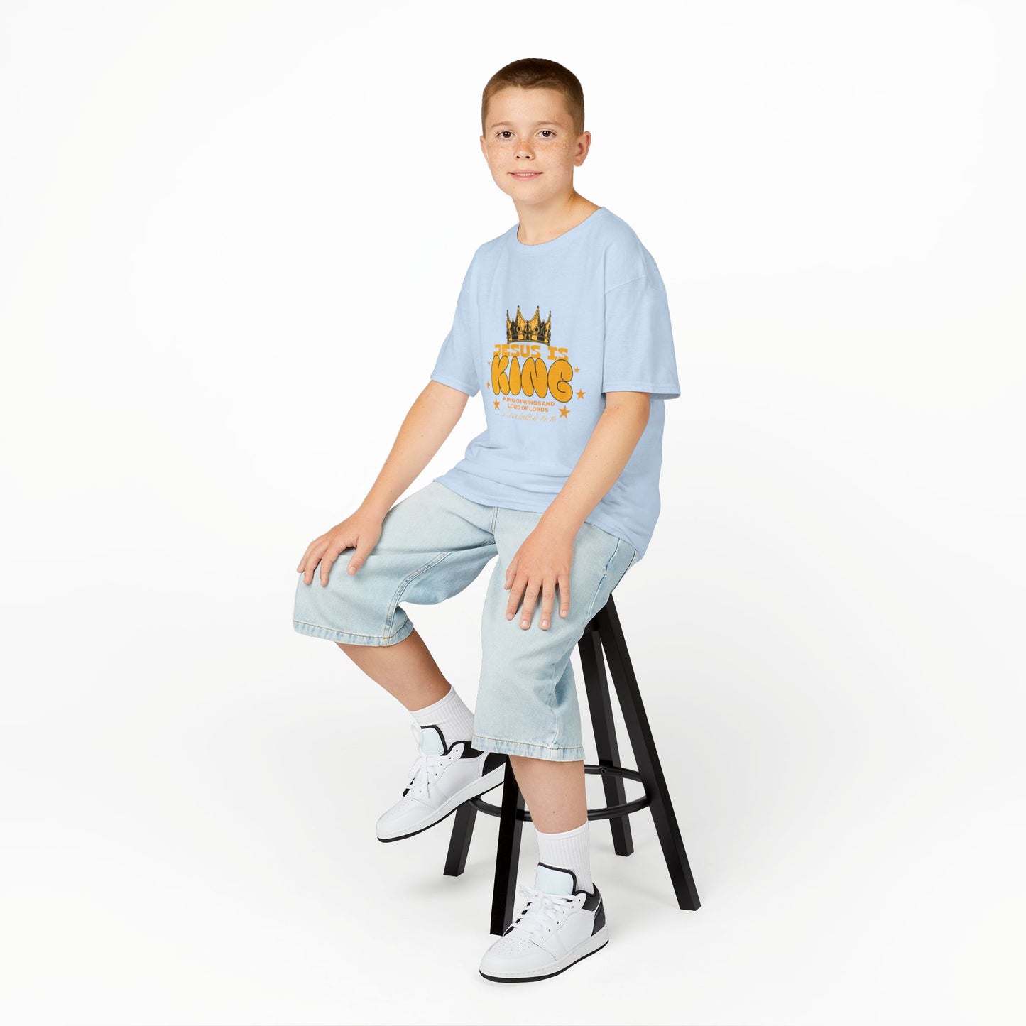 Kids T-Shirt — "King of Kings and Lord of Lords" Christian Tee