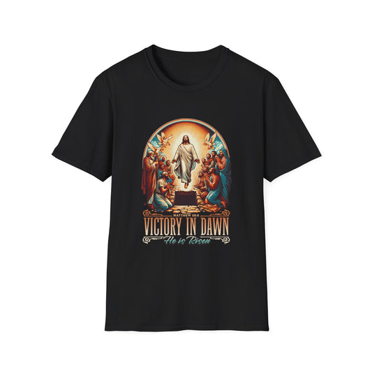 He Is Risen Matthew 28:6 T-Shirt — Easter Christian Faith Tee