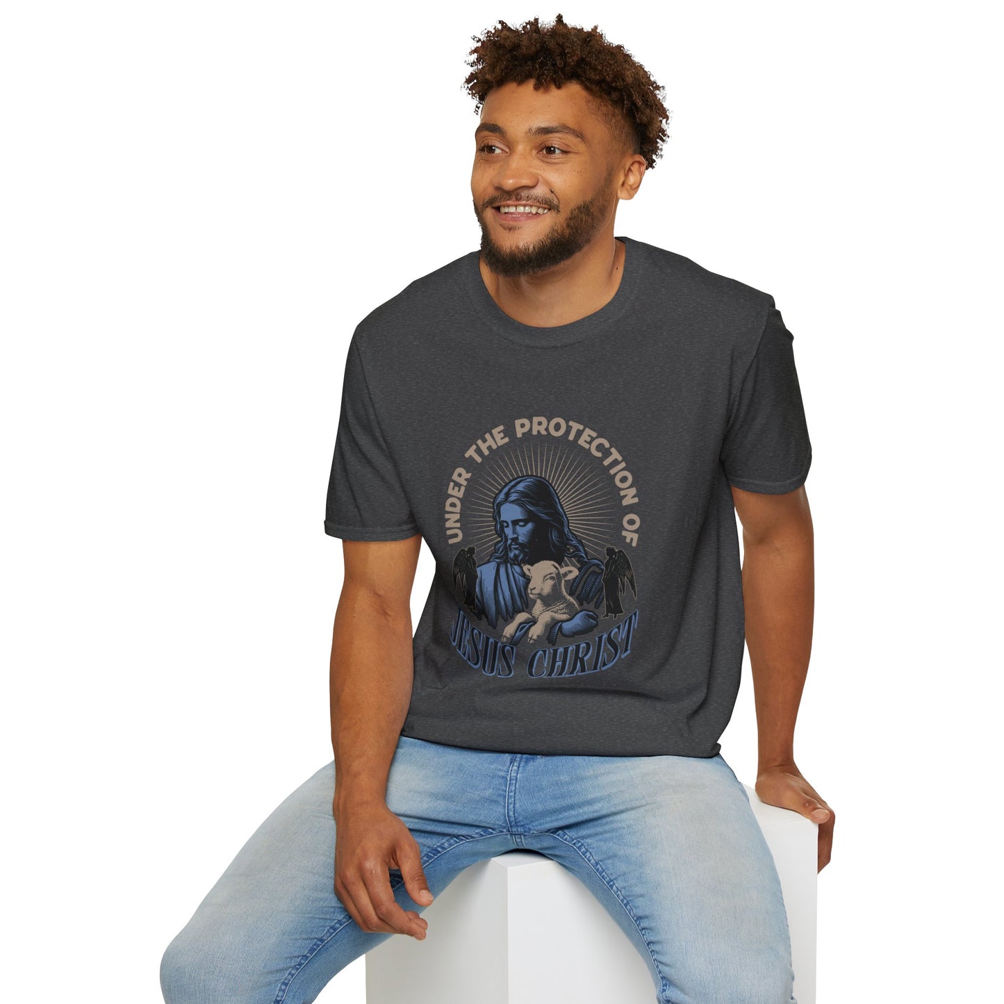 Christian T-Shirt: Under the Protection of Jesus Christ