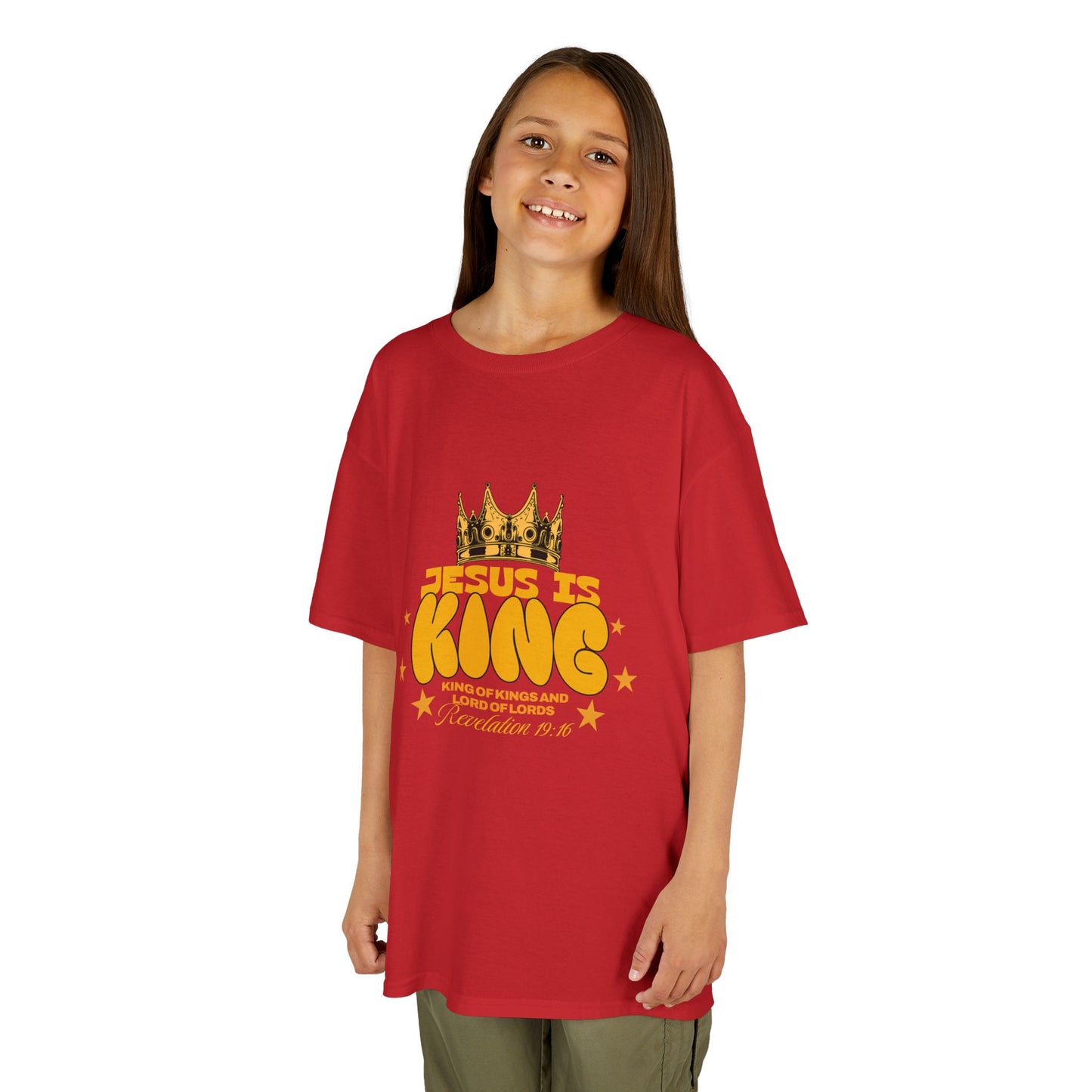 Kids T-Shirt — "King of Kings and Lord of Lords" Christian Tee