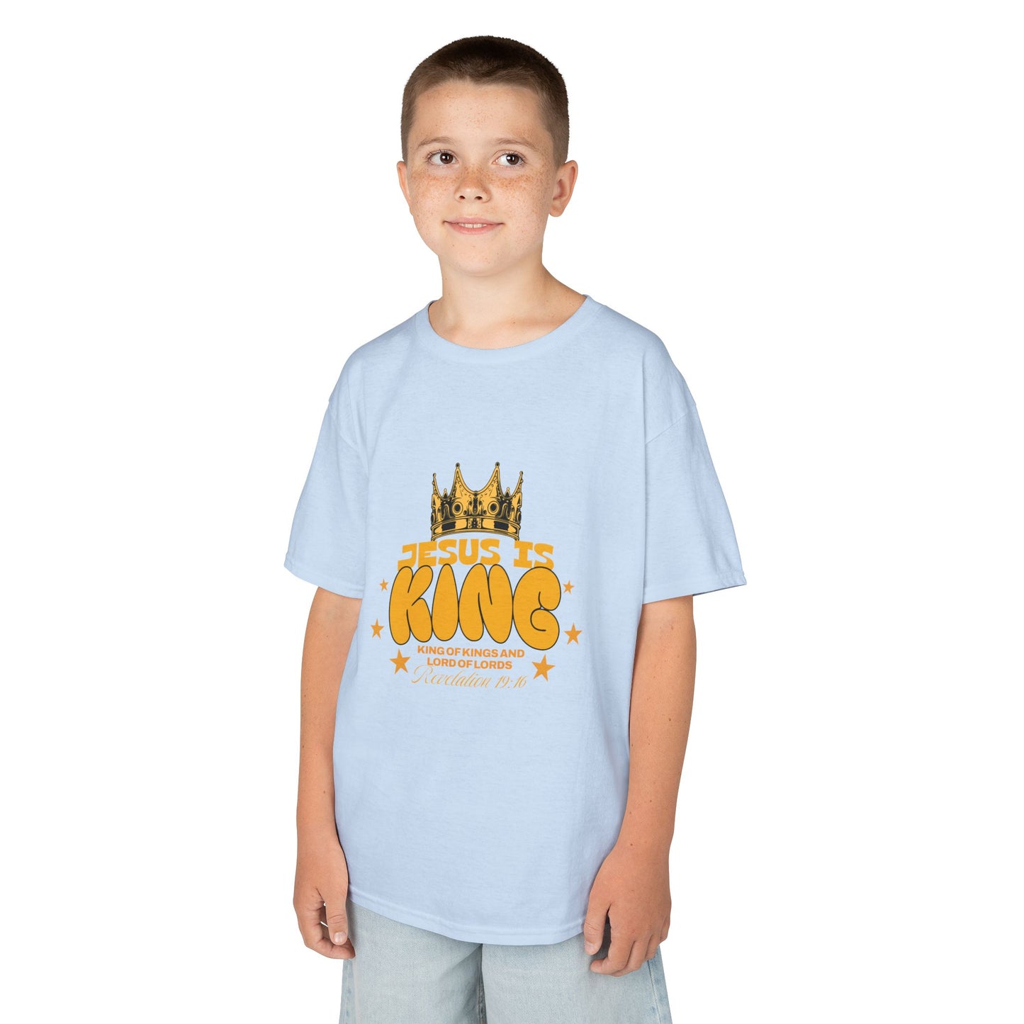 Kids T-Shirt — "King of Kings and Lord of Lords" Christian Tee